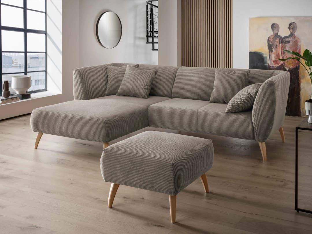 Ecksofa Birga II | Grau