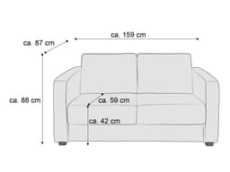 Schlafsofa Bailey | Rosa