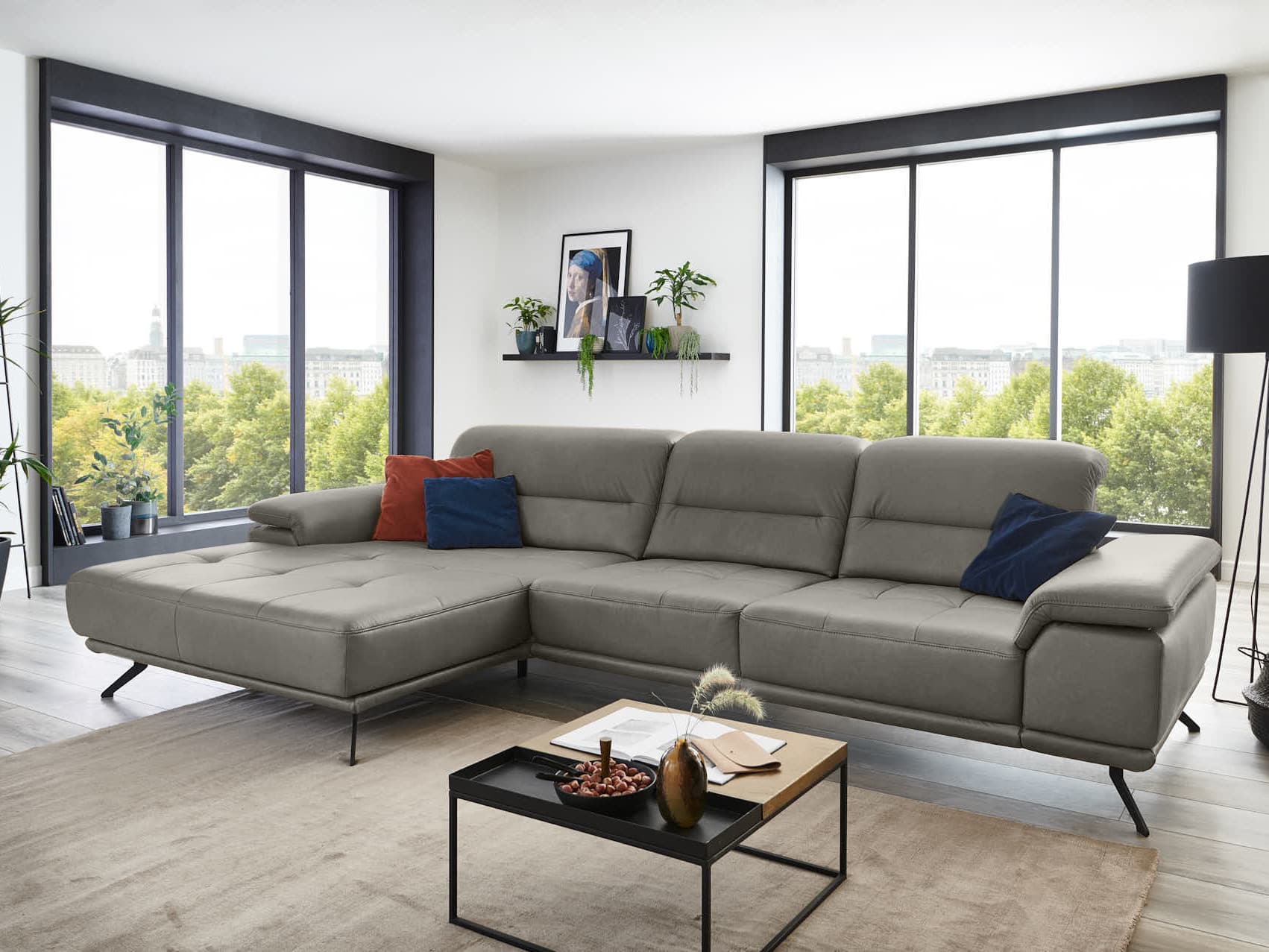 Ecksofa Petrana | Grau