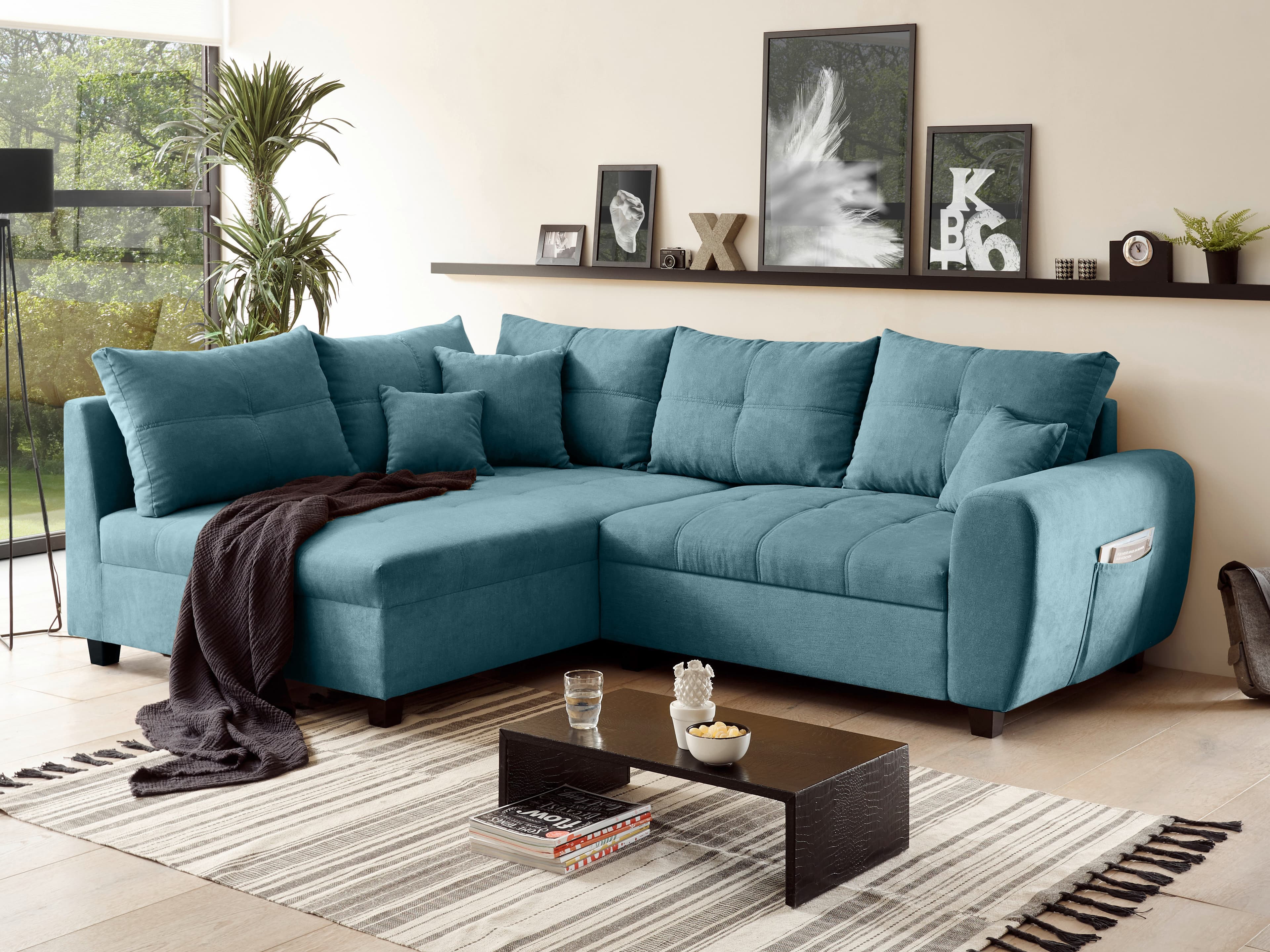 Ecksofa Briella | Blau