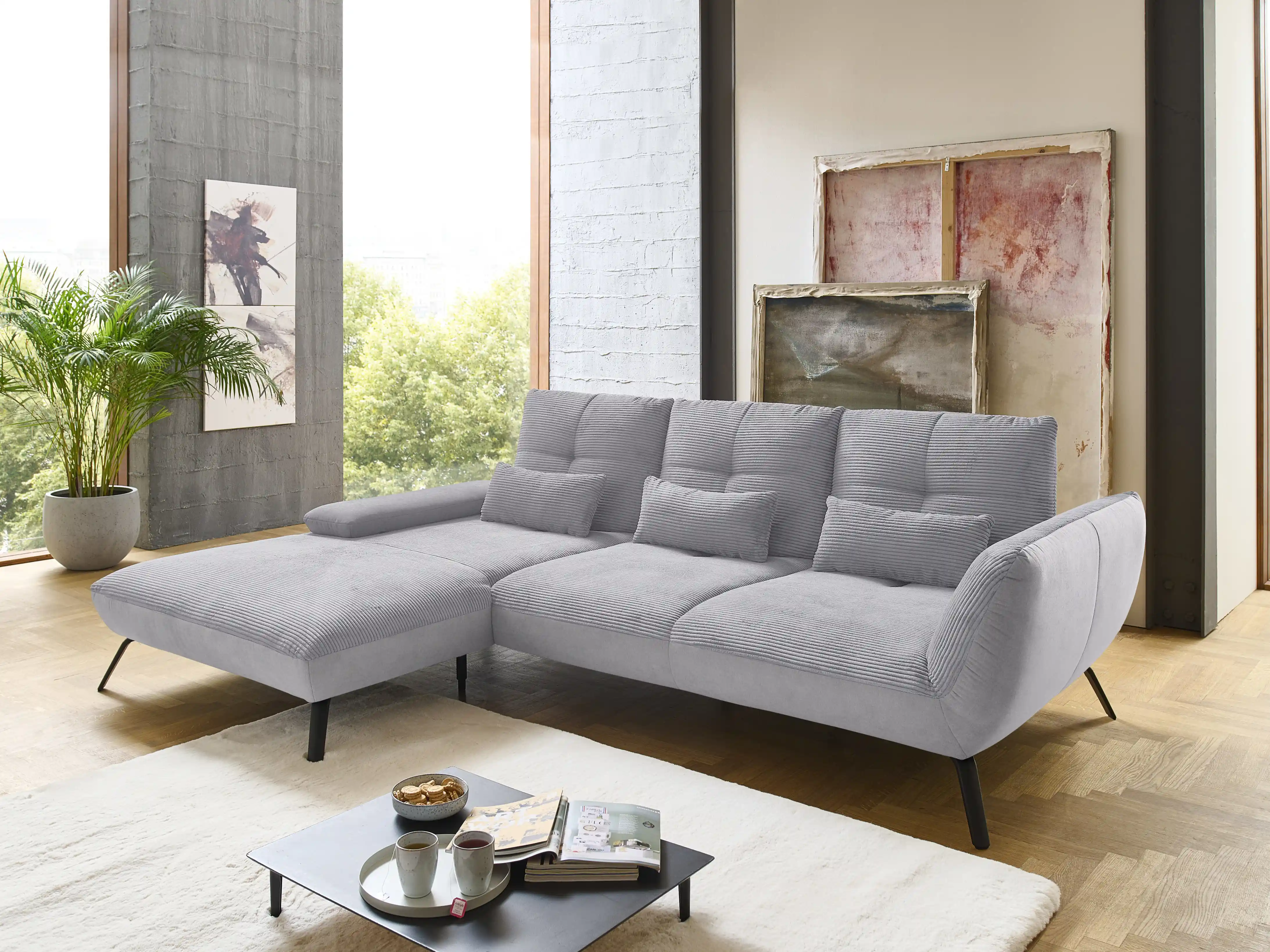 Ecksofa Paola VII | Grau
