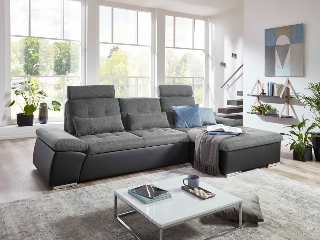 Ecksofa Bussoleno II | Grau