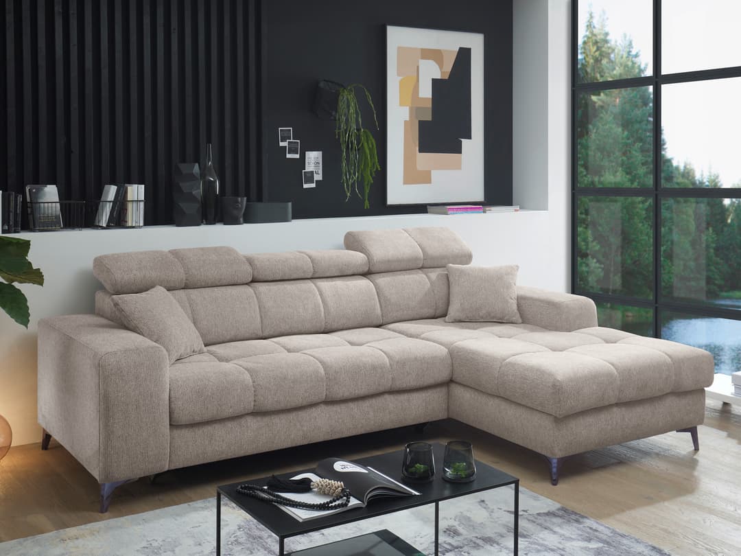 Ecksofa Ballack | Grau