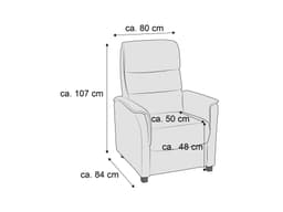 Relaxsessel Kuens IV | Grau
