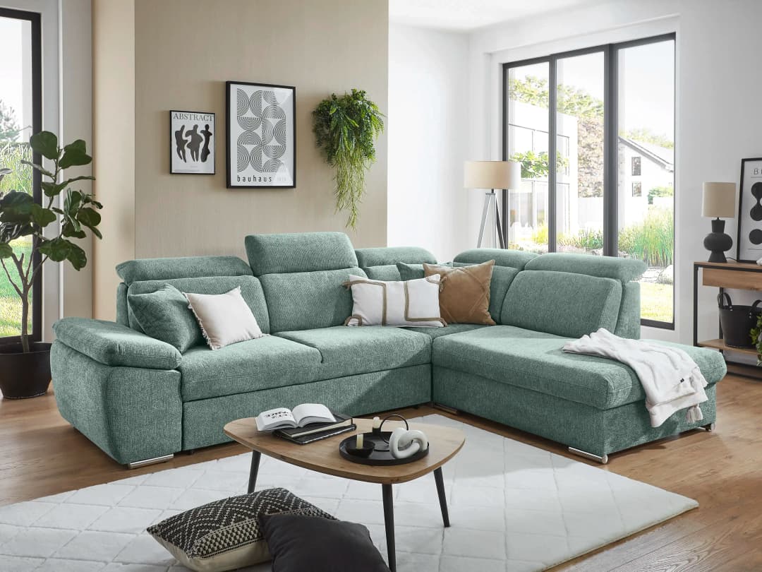 Ecksofa Mason III | Grün
