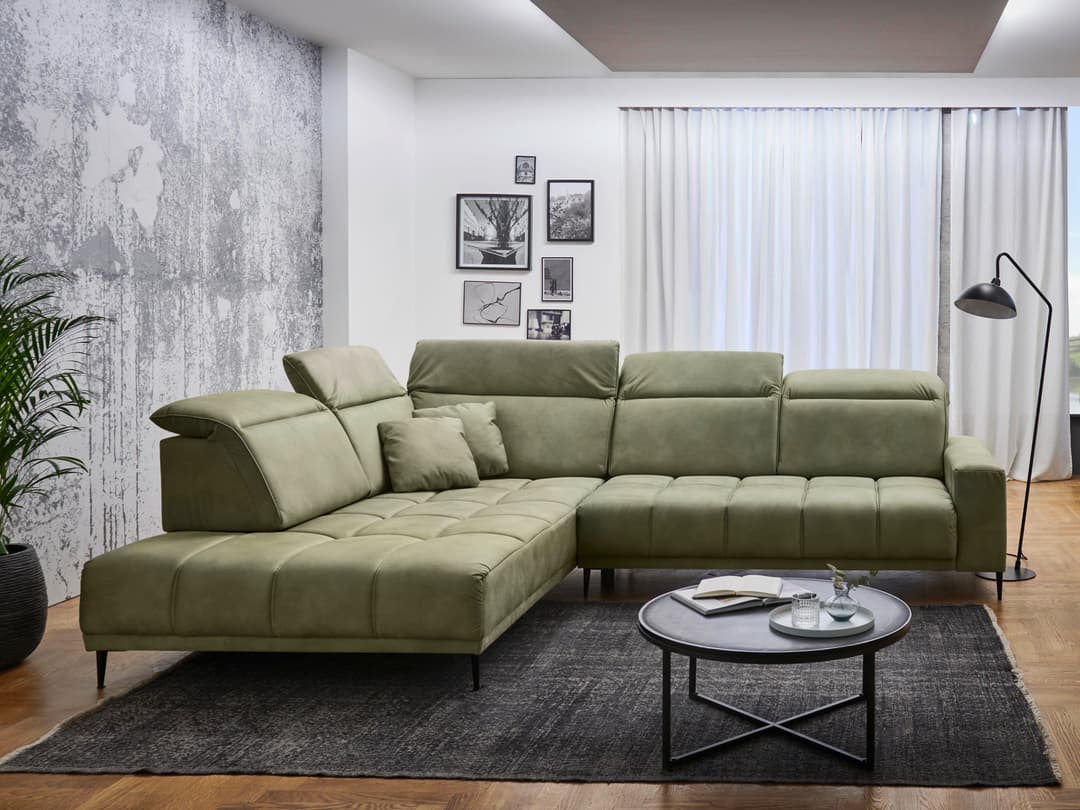 Ecksofa Irun | Grün