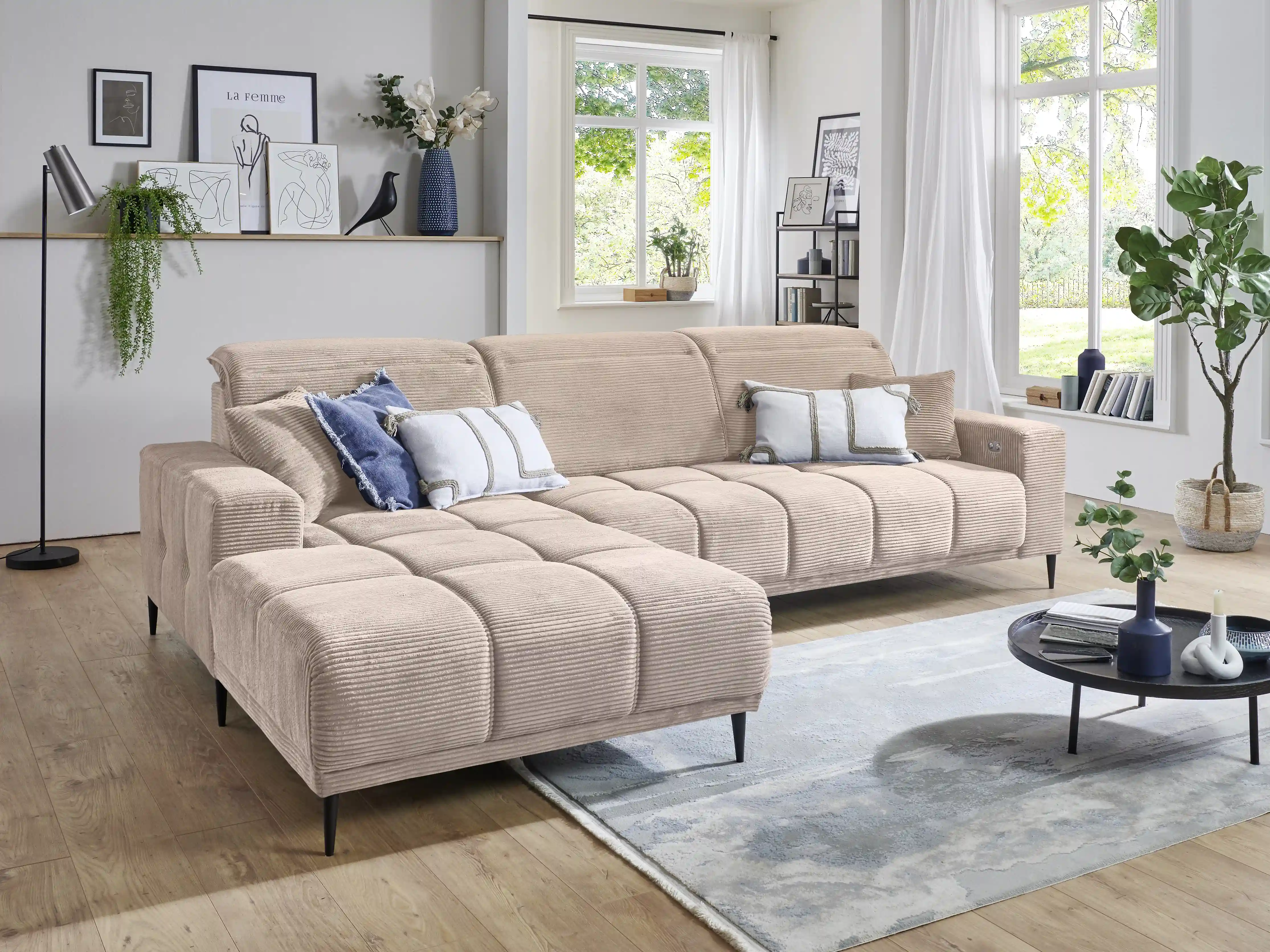 Ecksofa Irun III | Rosa