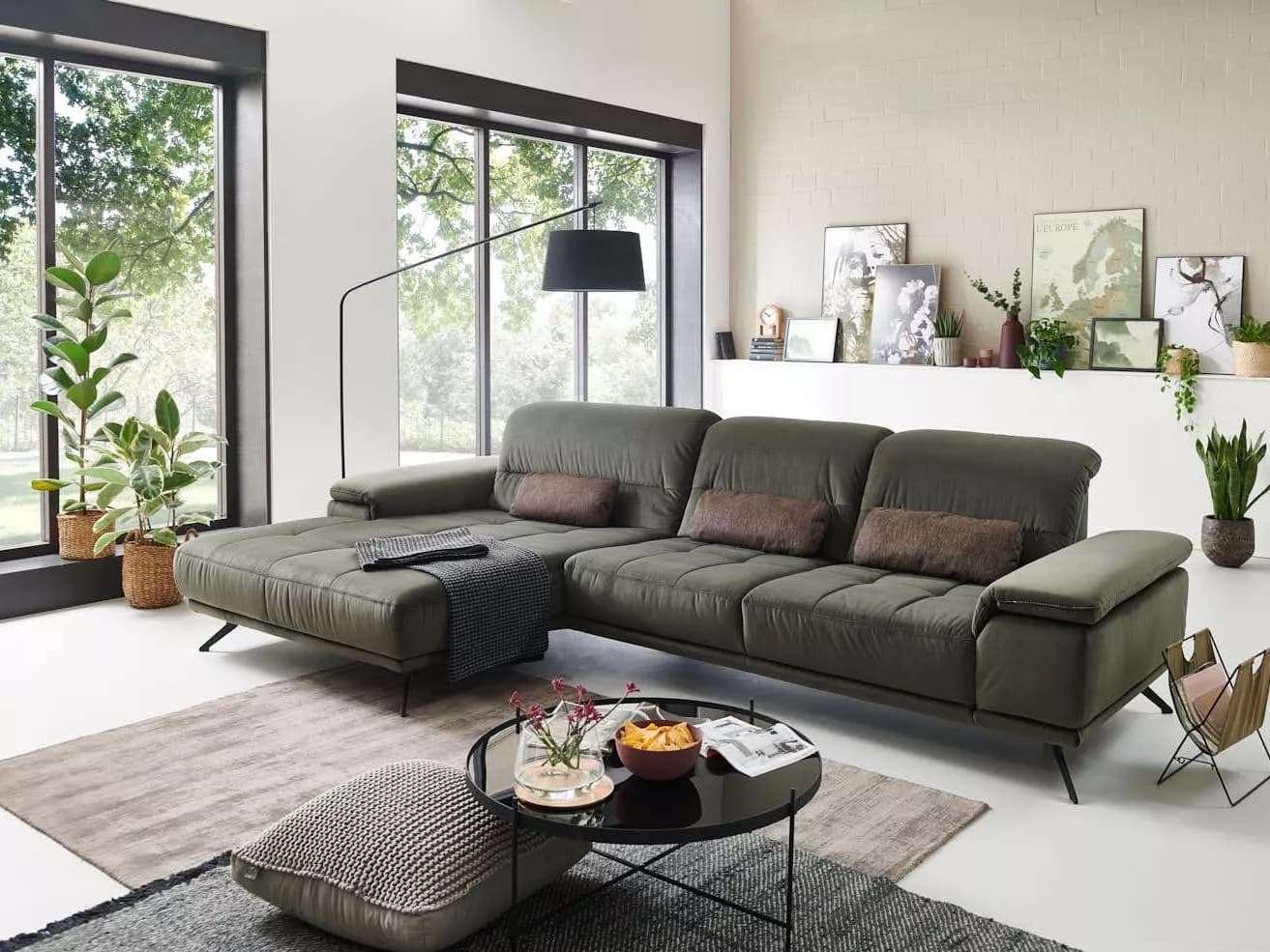 Ecksofa Ziracco II | Grün