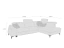 Ecksofa Vaila | Grau 2