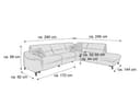 Ecksofa Hennens III | Grau 2