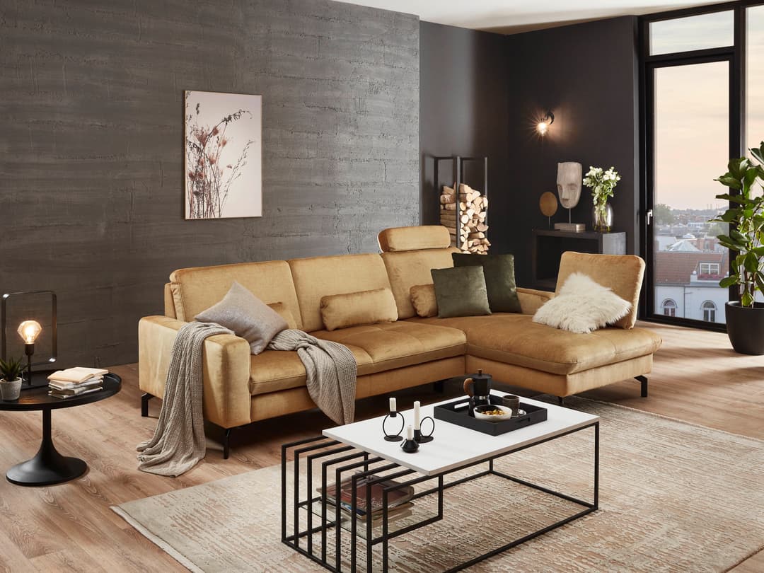 Ecksofa Modica | Gold