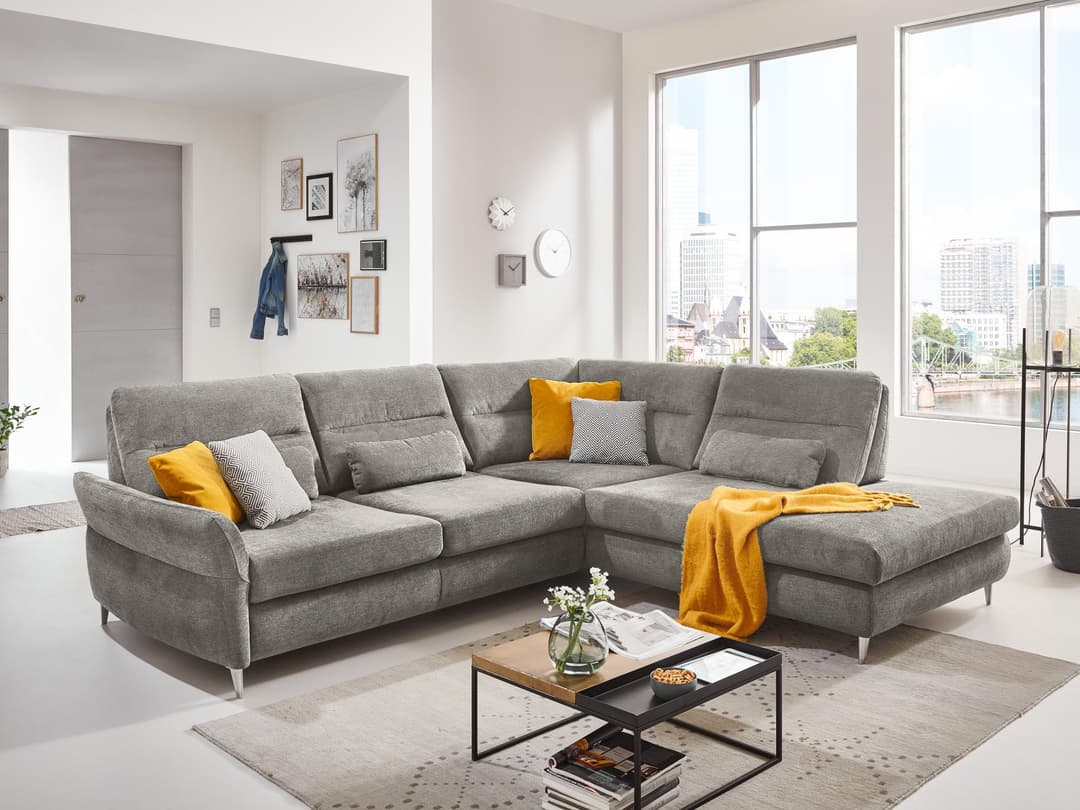 Ecksofa Monno II | Grau