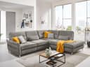 Ecksofa Monno II | Grau