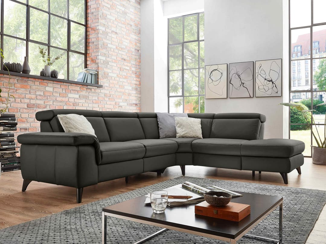 Ecksofa Pomezia XV | Grau