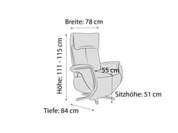 Relaxsessel Pontey | Grau