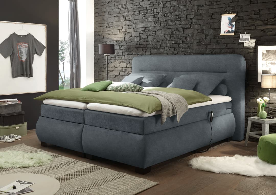 Boxspringbett Bolero | Grau