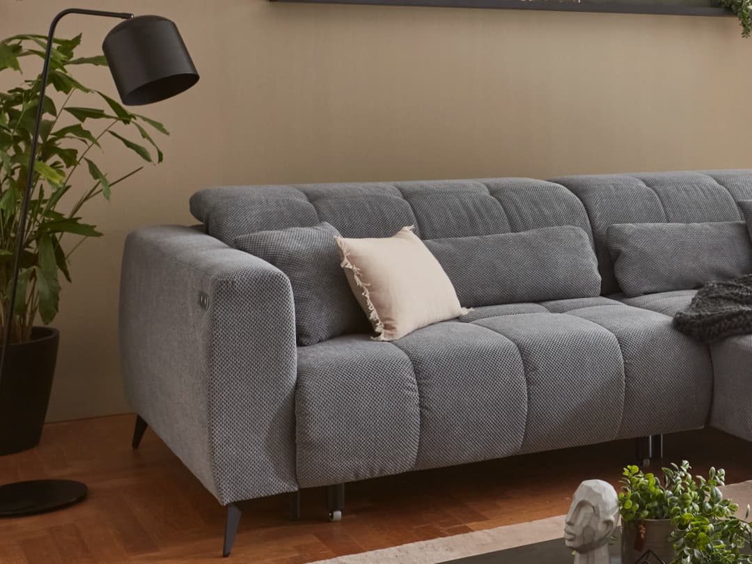 Ecksofa Irvin II | Grau