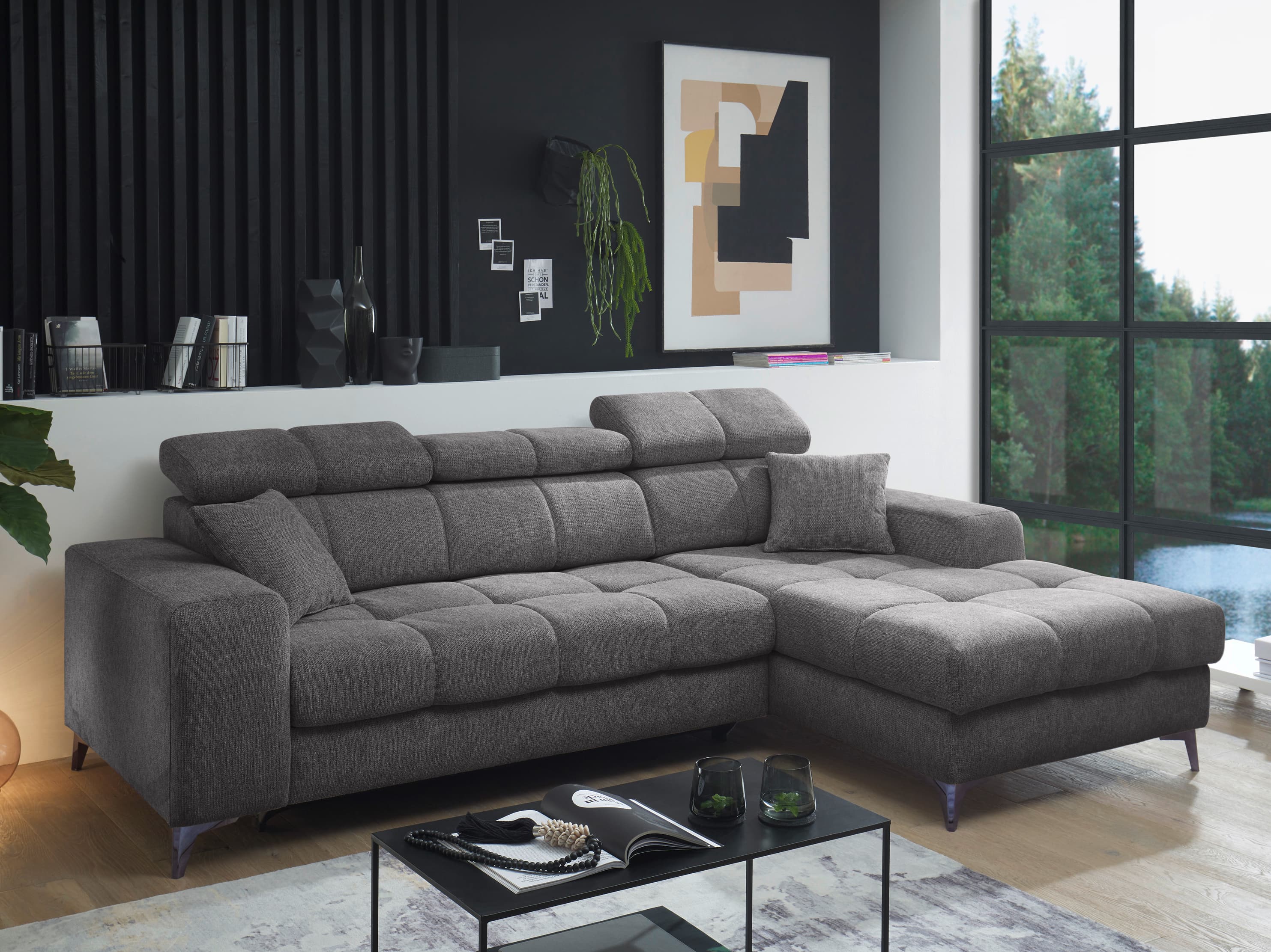 Ecksofa Ballack | Grau