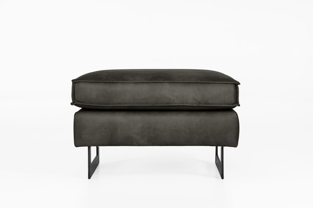 Polsterhocker Kellan III | Grau