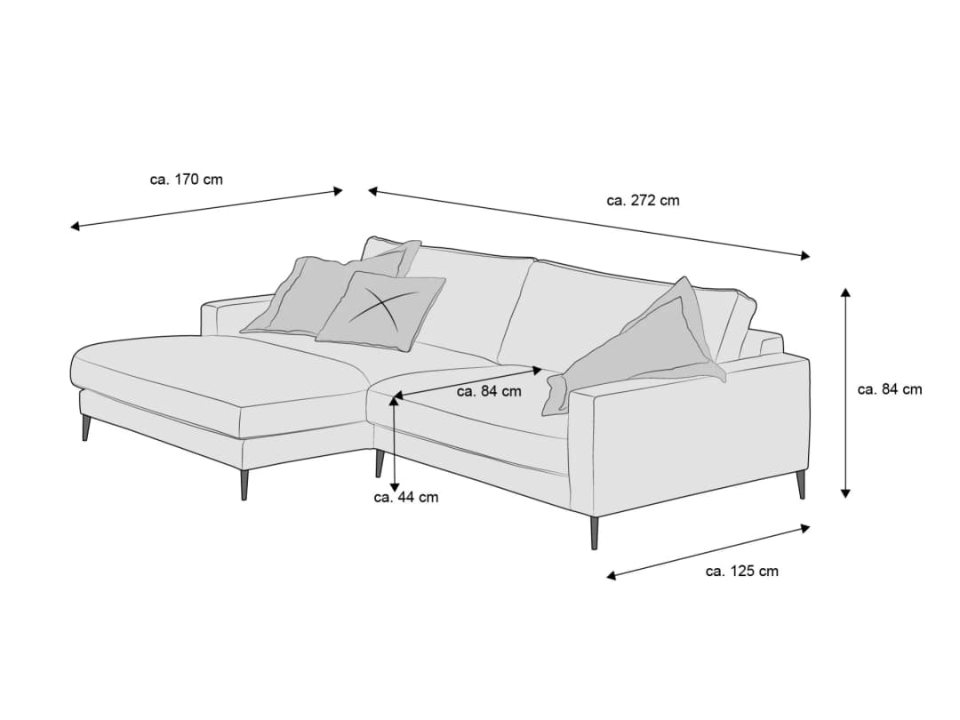 Ecksofa Cortino III | Türkis