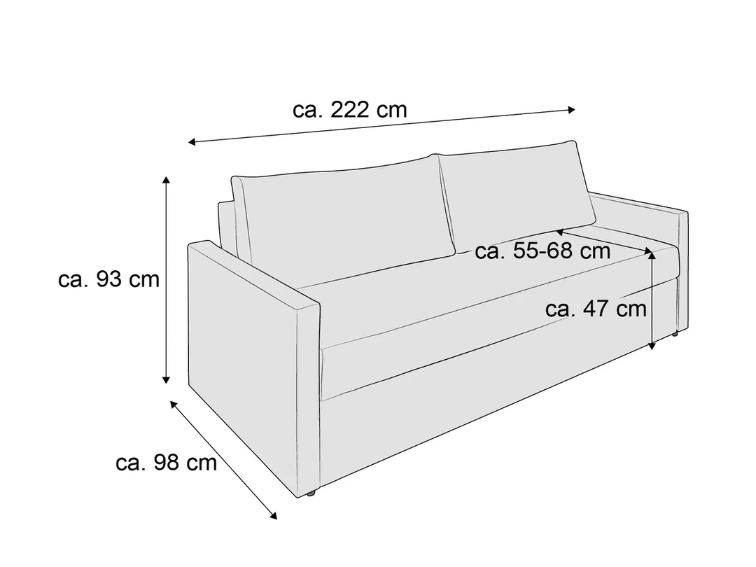Schlafsofa Beger | Weiß