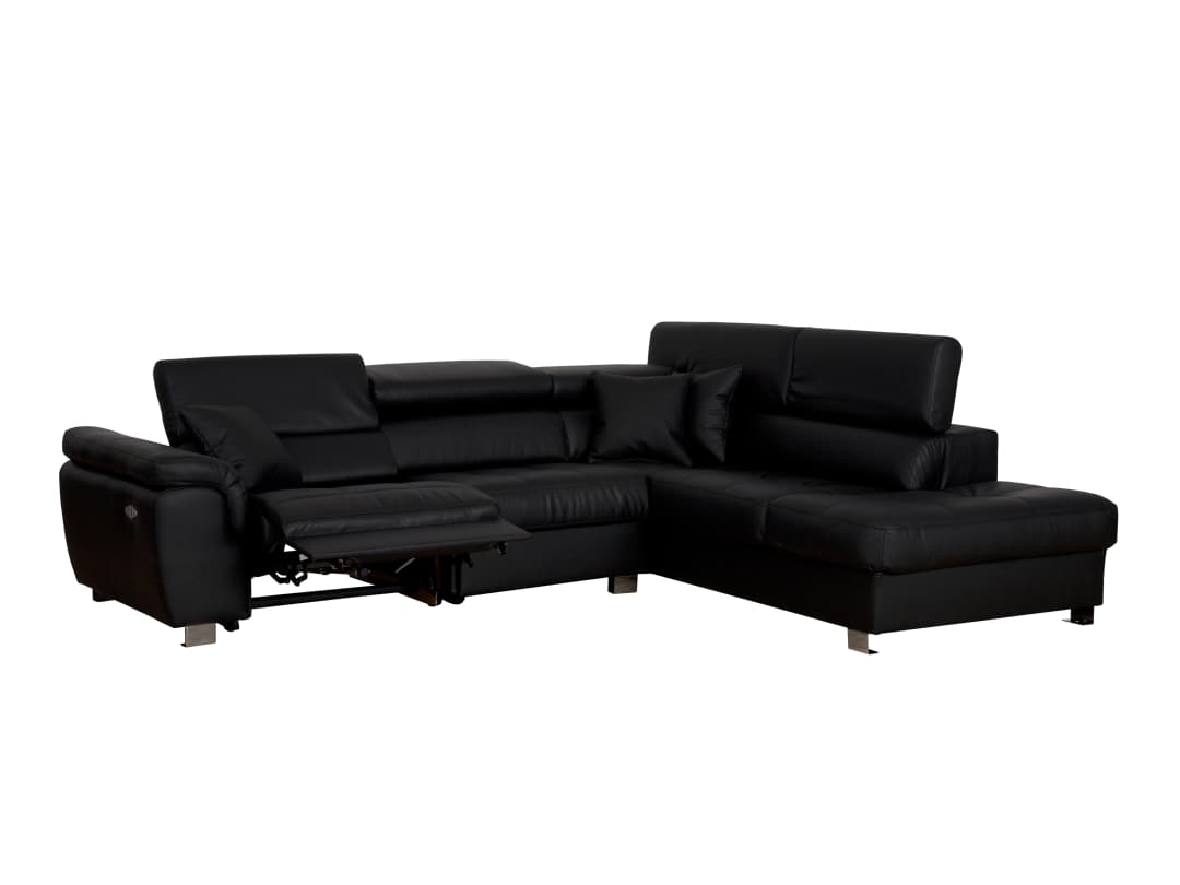 Ecksofa Meka | Schwarz