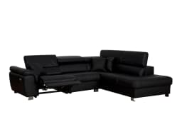 Ecksofa Meka | Schwarz