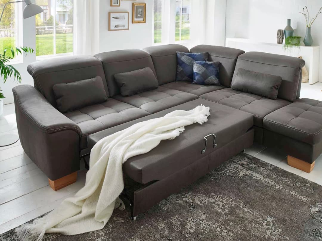 Ecksofa Preggio II | Grau
