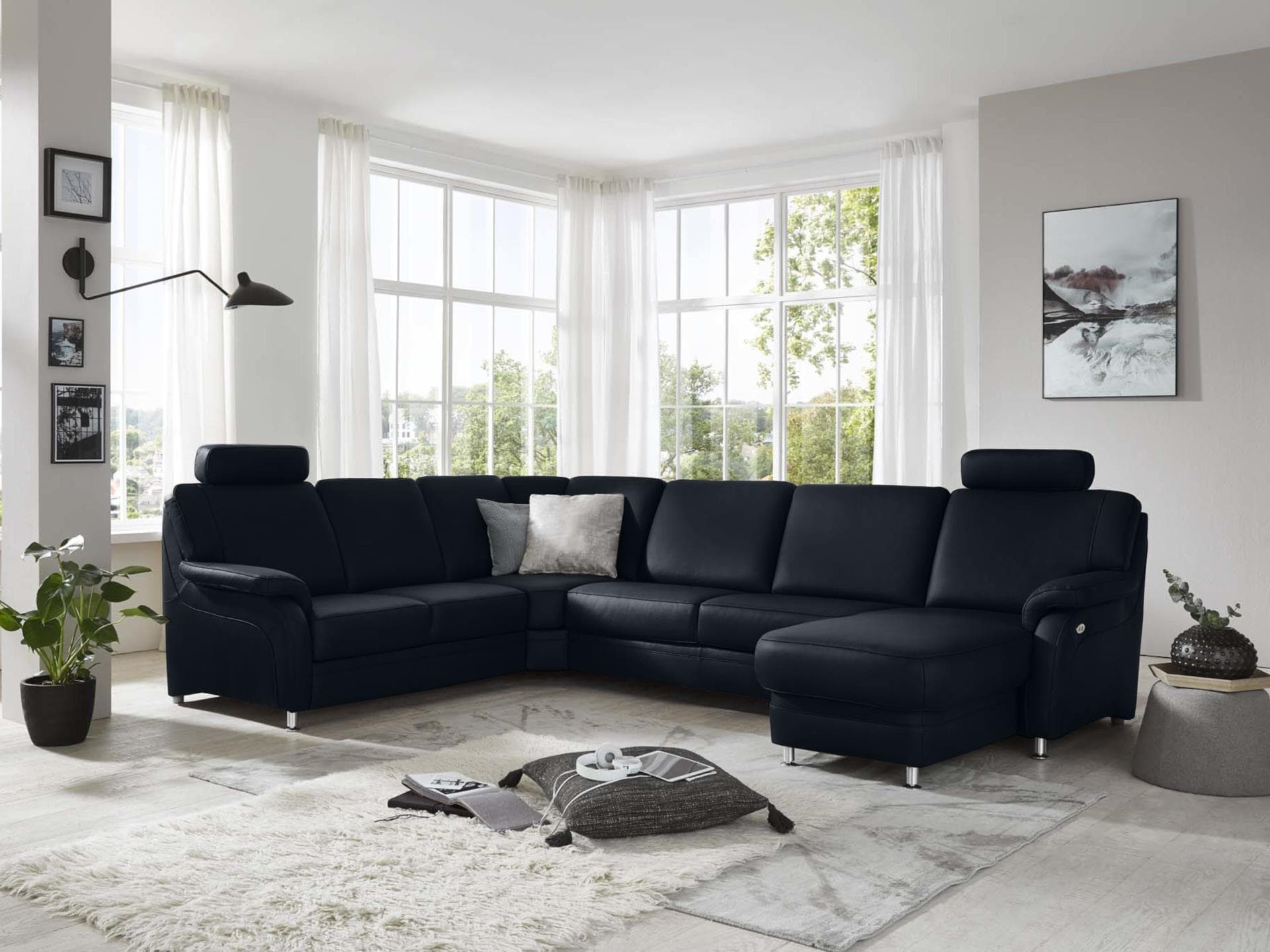 Wohnlandschaft Pinzano L | Blau