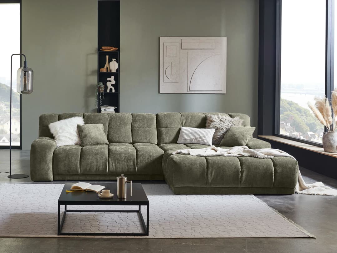 Ecksofa Isolengo II | Grün