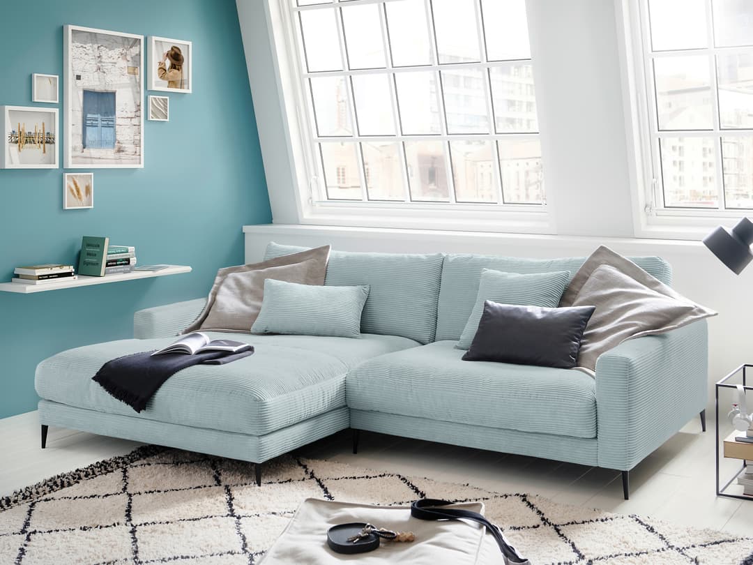 Ecksofa Cortino VII | Blau