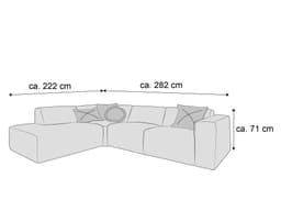 Ecksofa Kaja VI | Blau