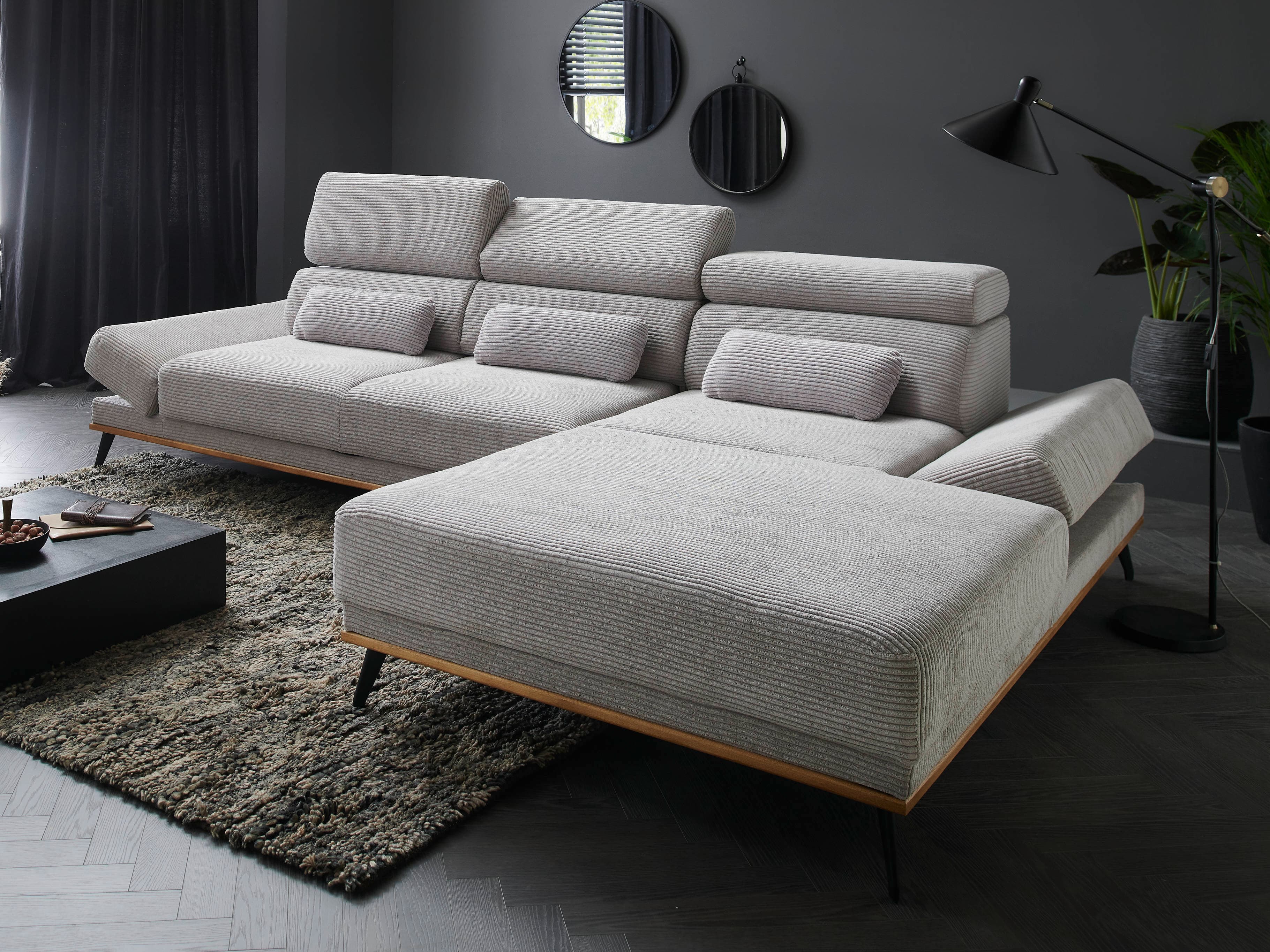Ecksofa Irida | Grau