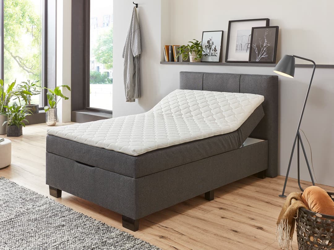 Boxspringbett Saana | Grau