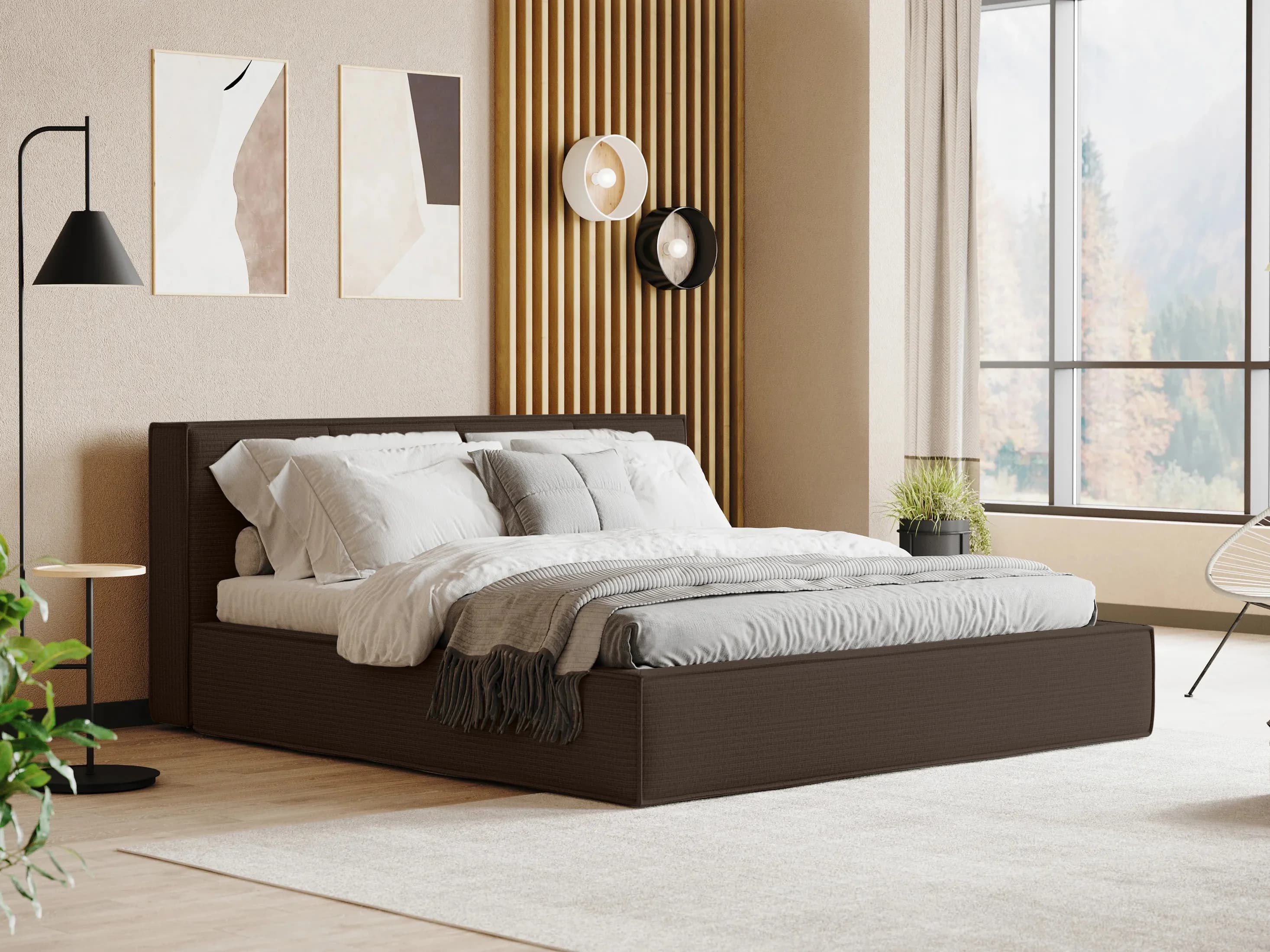 Polsterbett Cavana | Braun