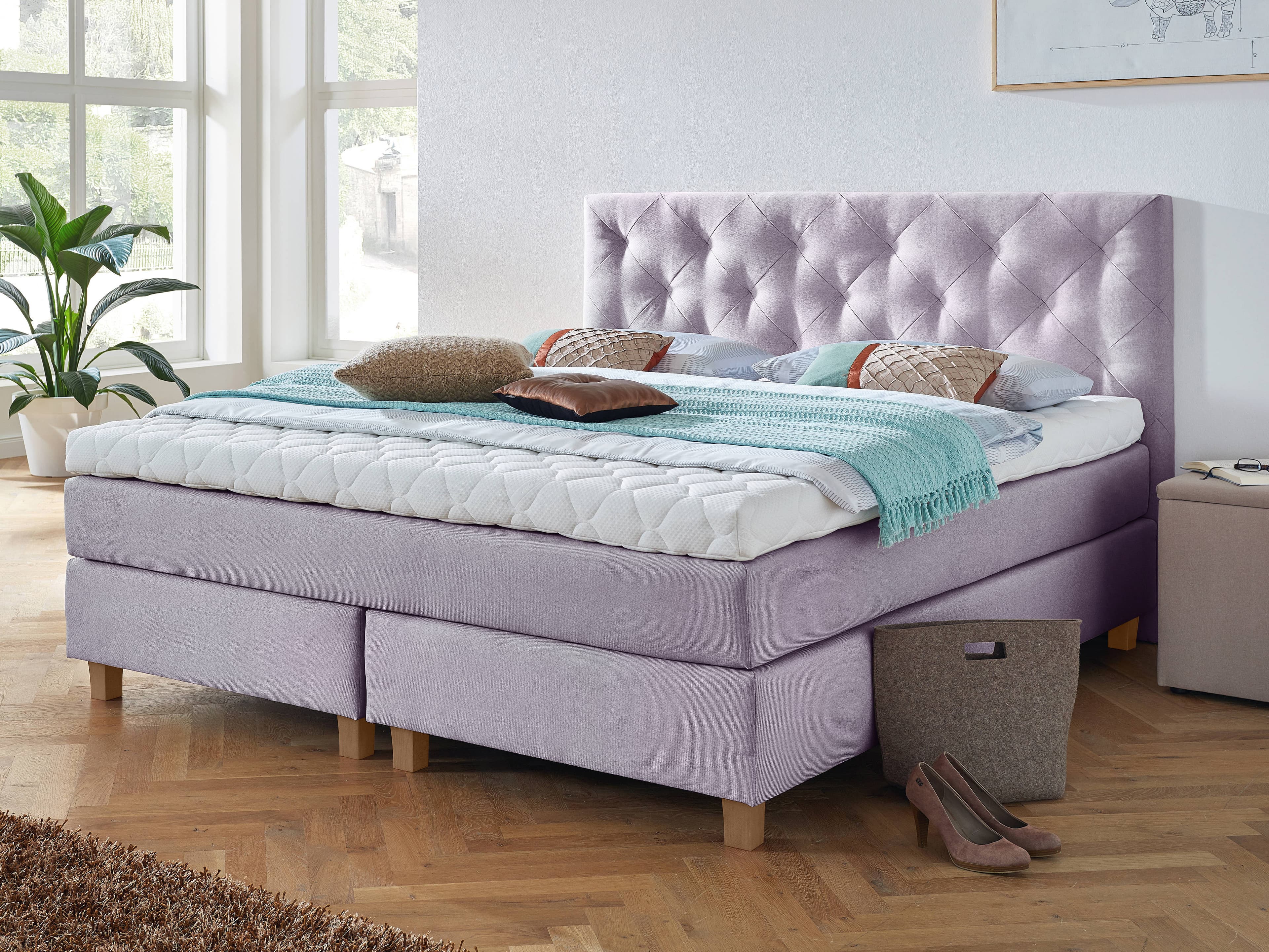 Boxspringbett Salea II | Grau