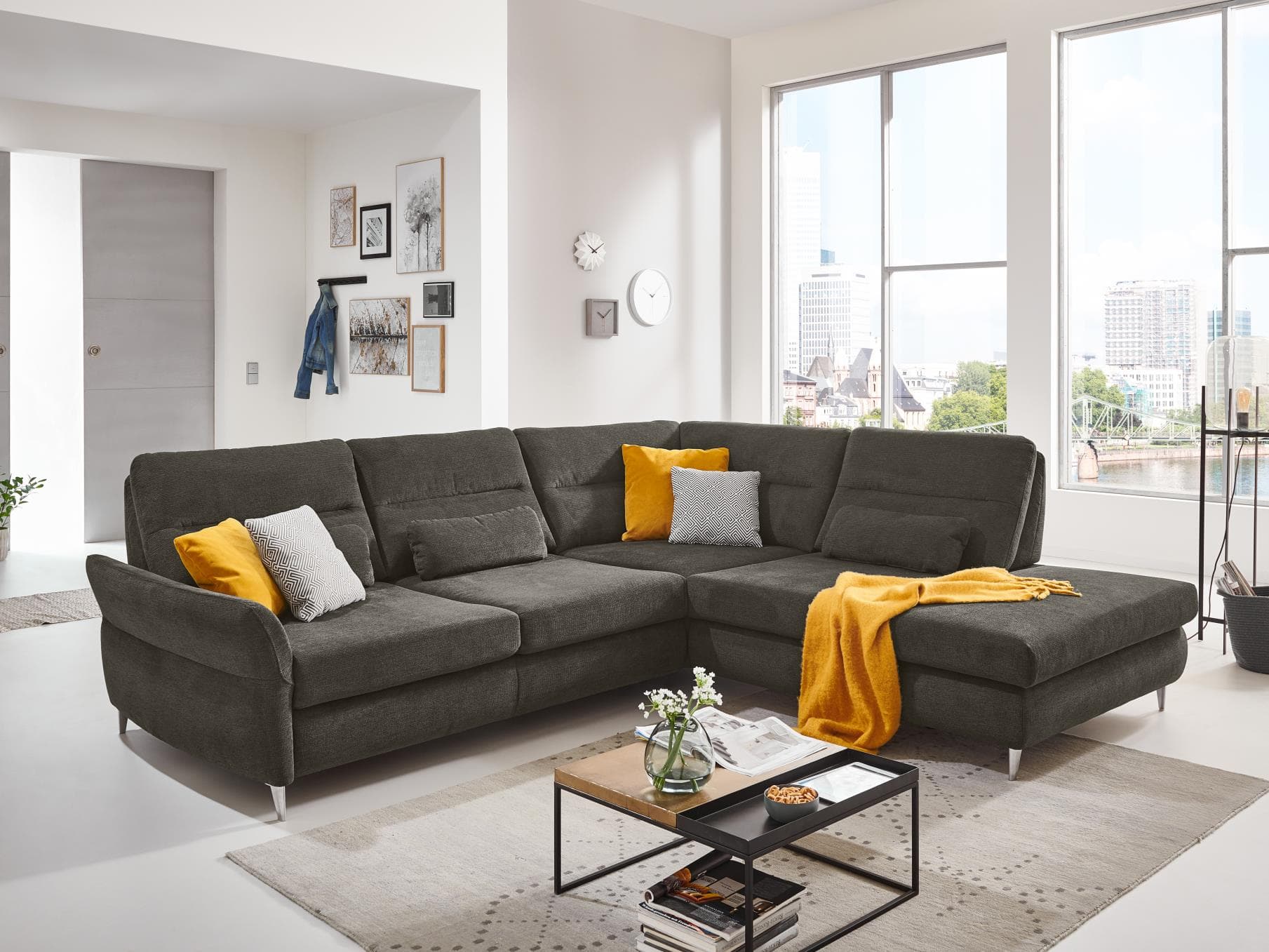 Ecksofa Monno II | Braun