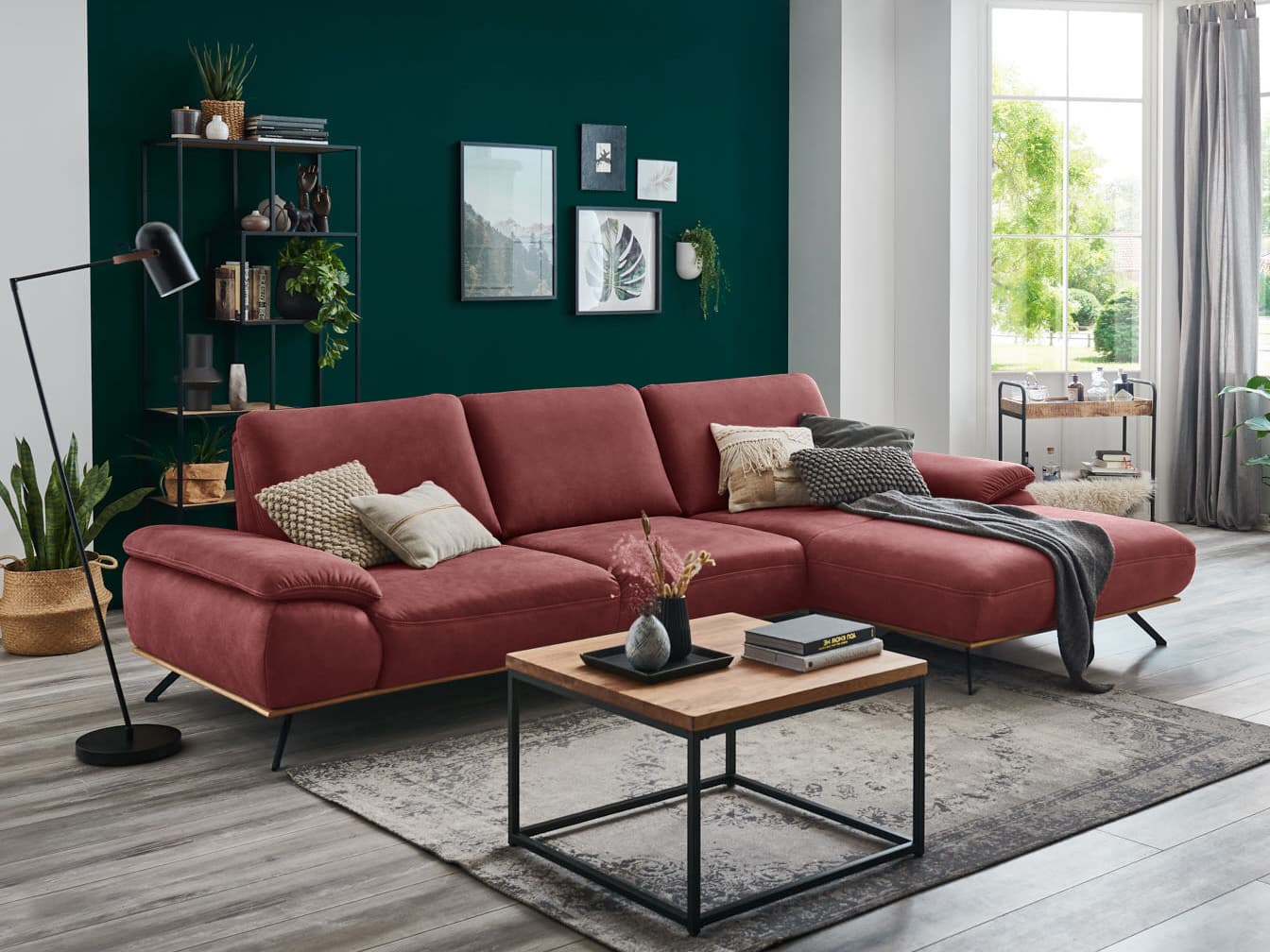 Ecksofa Para II | Rot