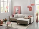 Ecksofa Iruma | Grau