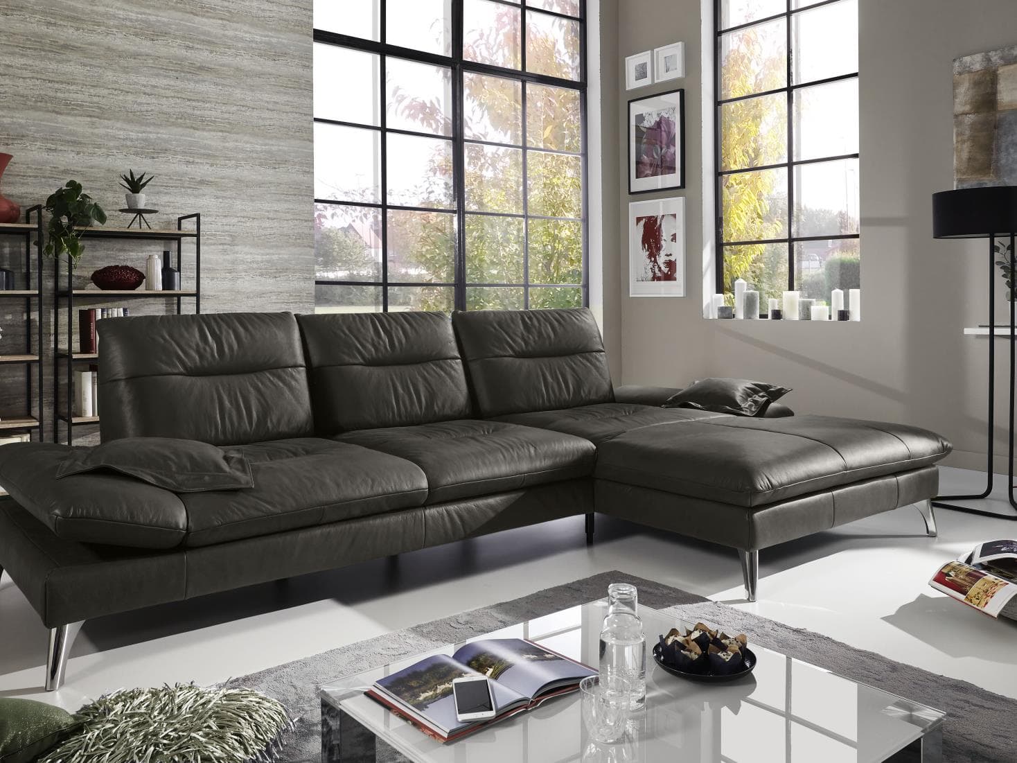 Ecksofa Penina IV | Grau