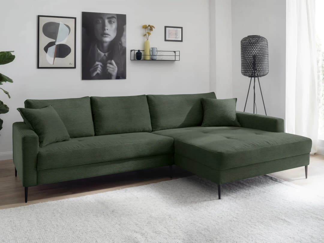 Ecksofa Happy | Grün