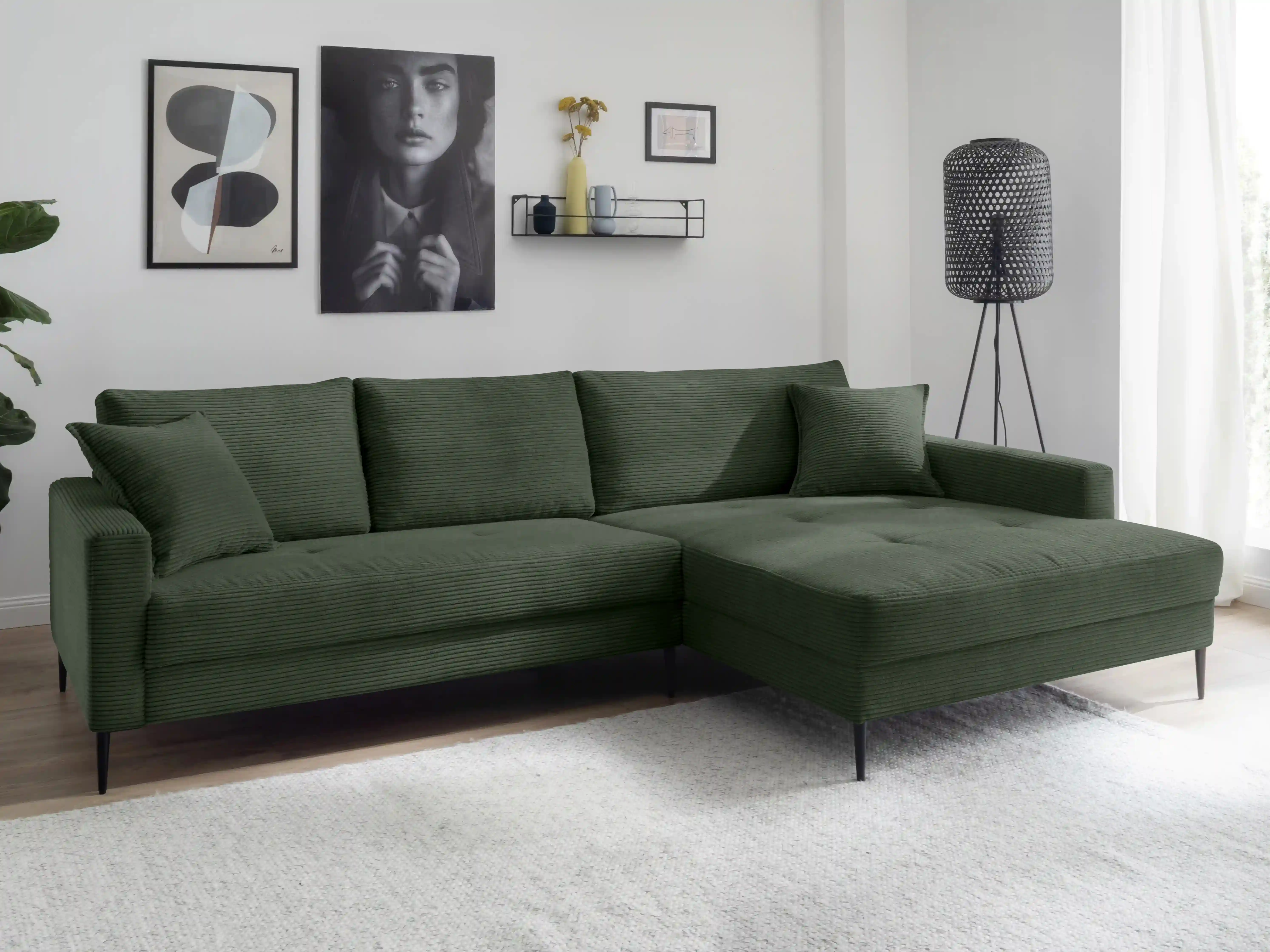 Ecksofa Happy | Grün