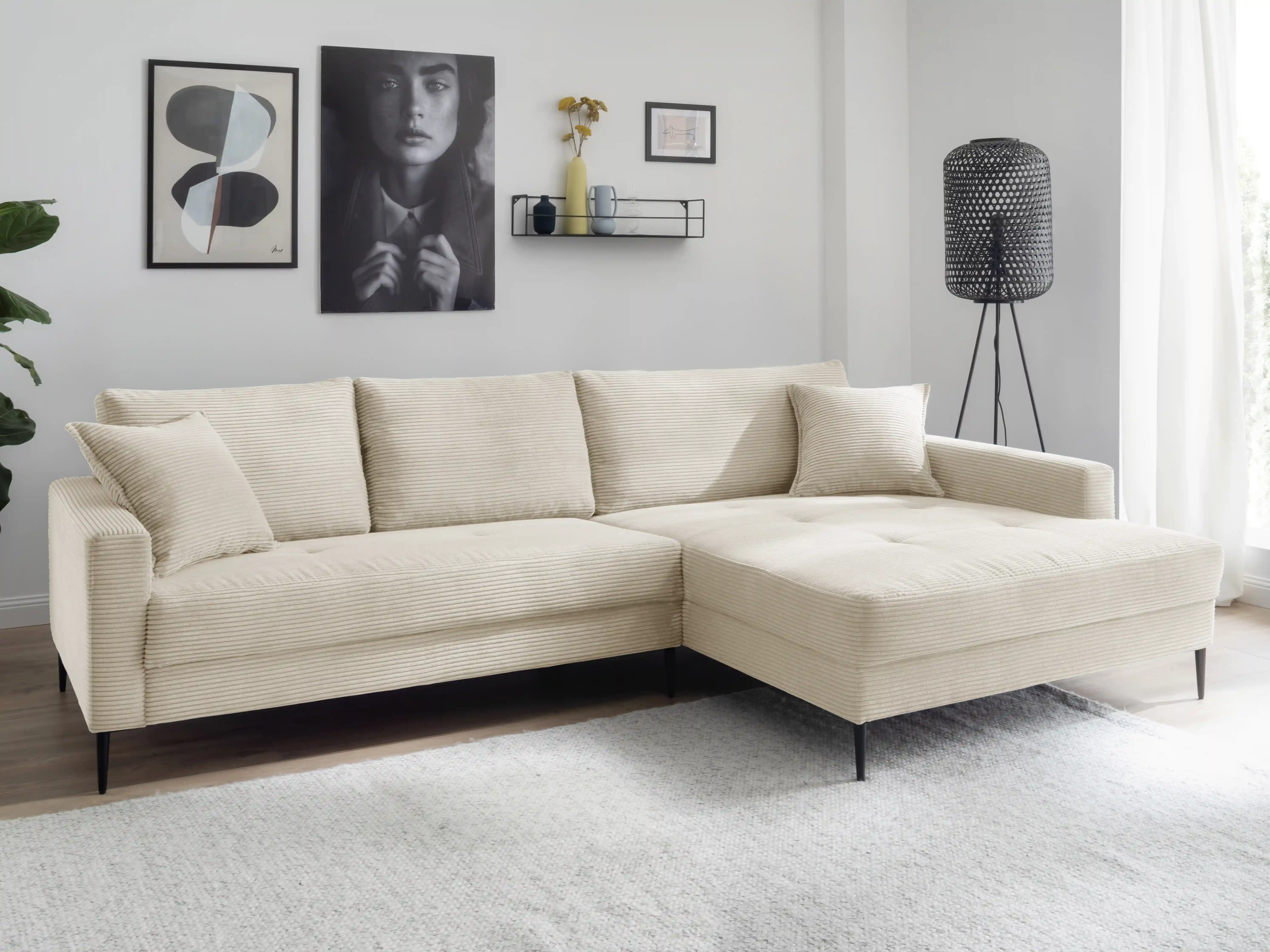 Ecksofa Happy | Weiß