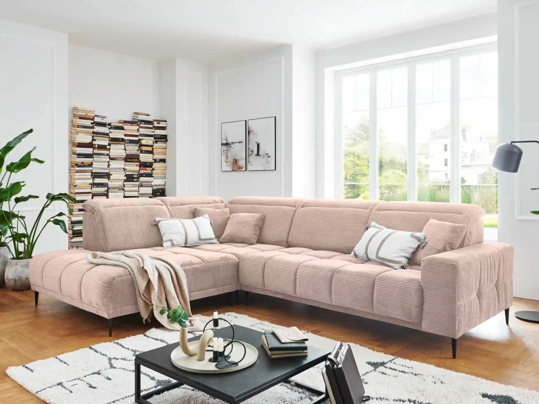 Ecksofa Irun V | Rosa