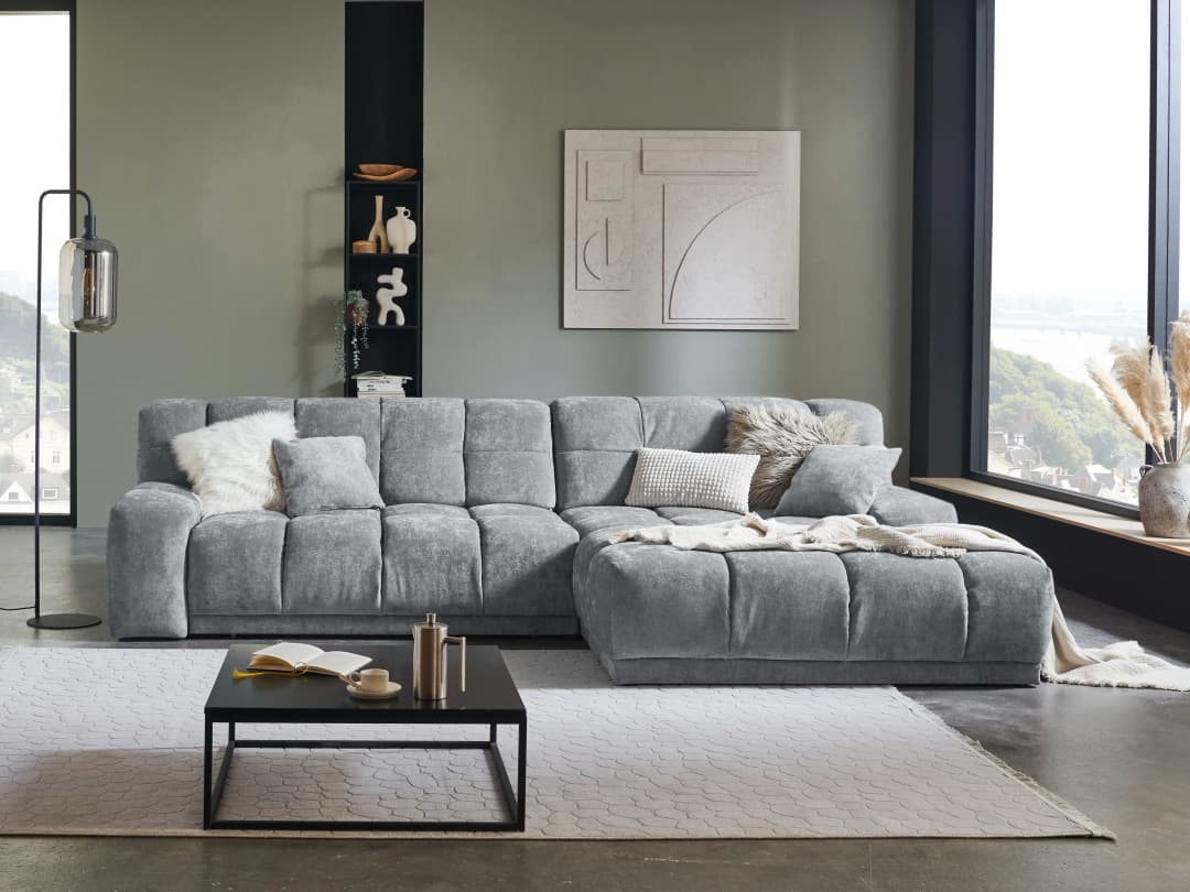 Ecksofa Isolengo II | Grau