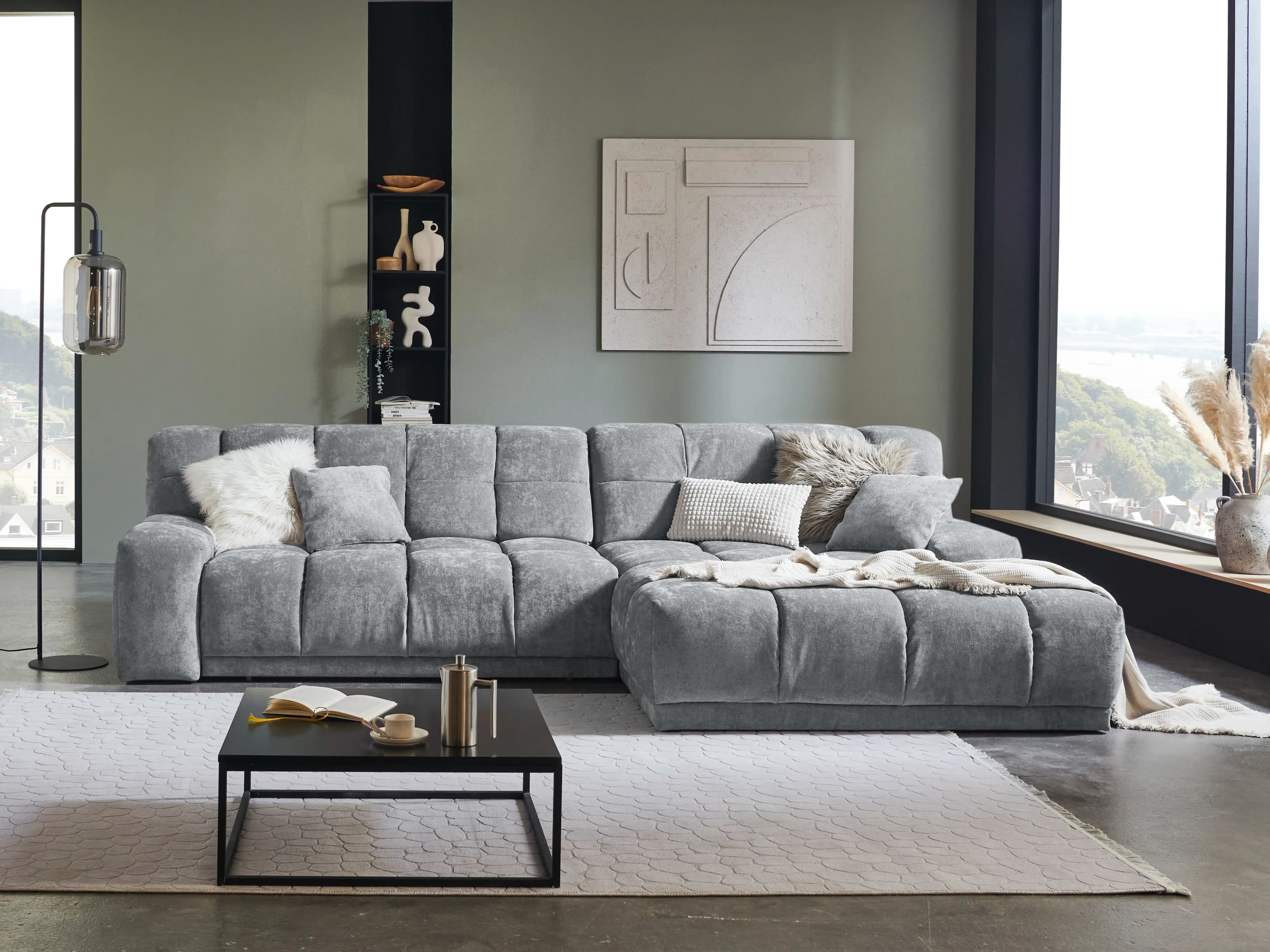 Ecksofa Isolengo II | Grau
