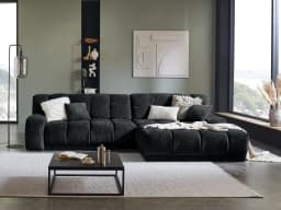 Ecksofa Isolengo II | Schwarz