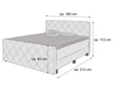 Boxspringbett Saile | Grau 2
