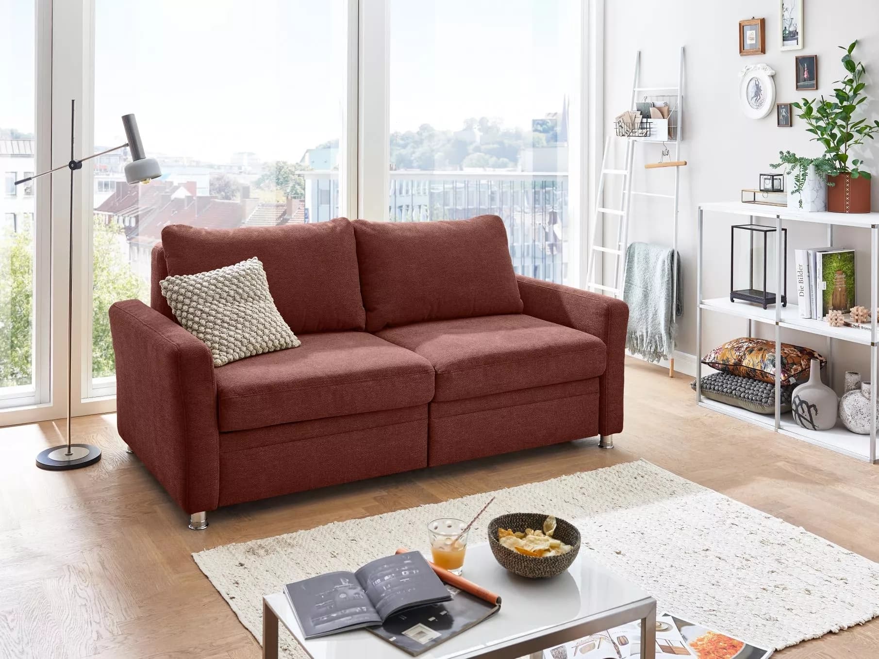 Schlafsofa Metaponto II | Rot
