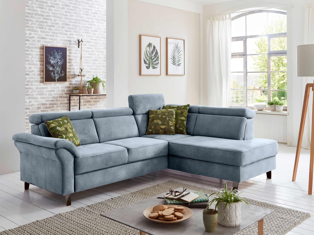 Ecksofa Scandicci V | Blau